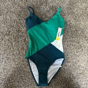 Summersalt Green and Teal One Piece Swimsuit